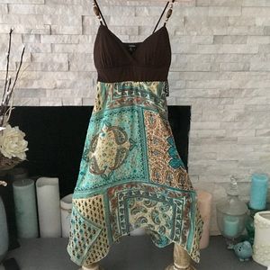 XOXO STRAPS WITH BEADS MIDI DRESS SIZE SMALL